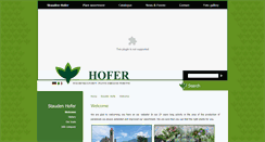Desktop Screenshot of hofer-stauden.it